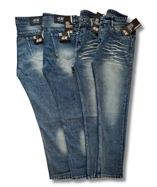 Signature Heavy Denim – Luxe Vintage Wash Premium Jeans
