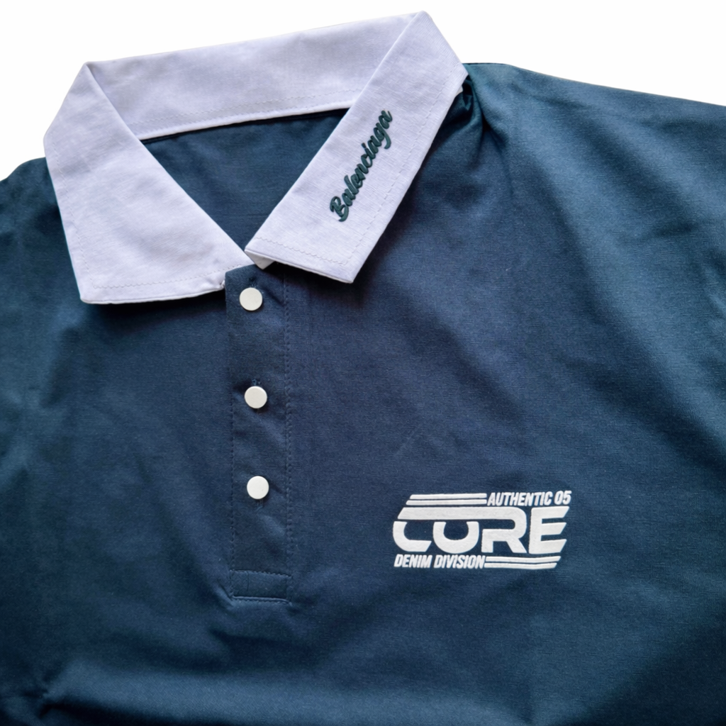 Elite Navy Contrast Polo – Modern Classic by CORE