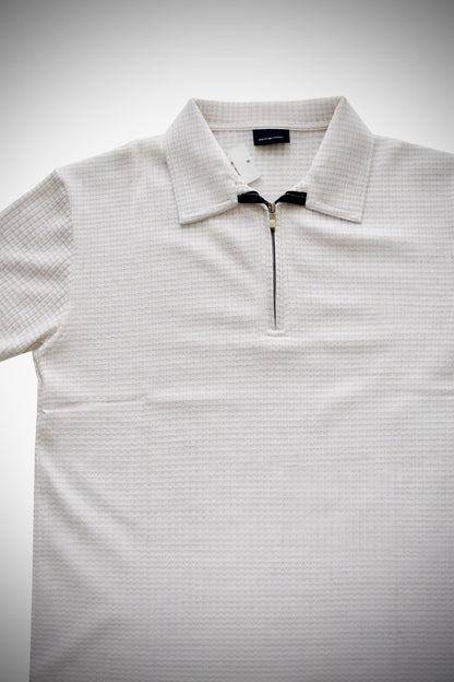 Men’s Elite x Urban Luxe Black Textured Polo