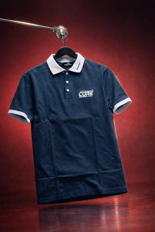 Elite Navy Contrast Polo – Modern Classic by CORE