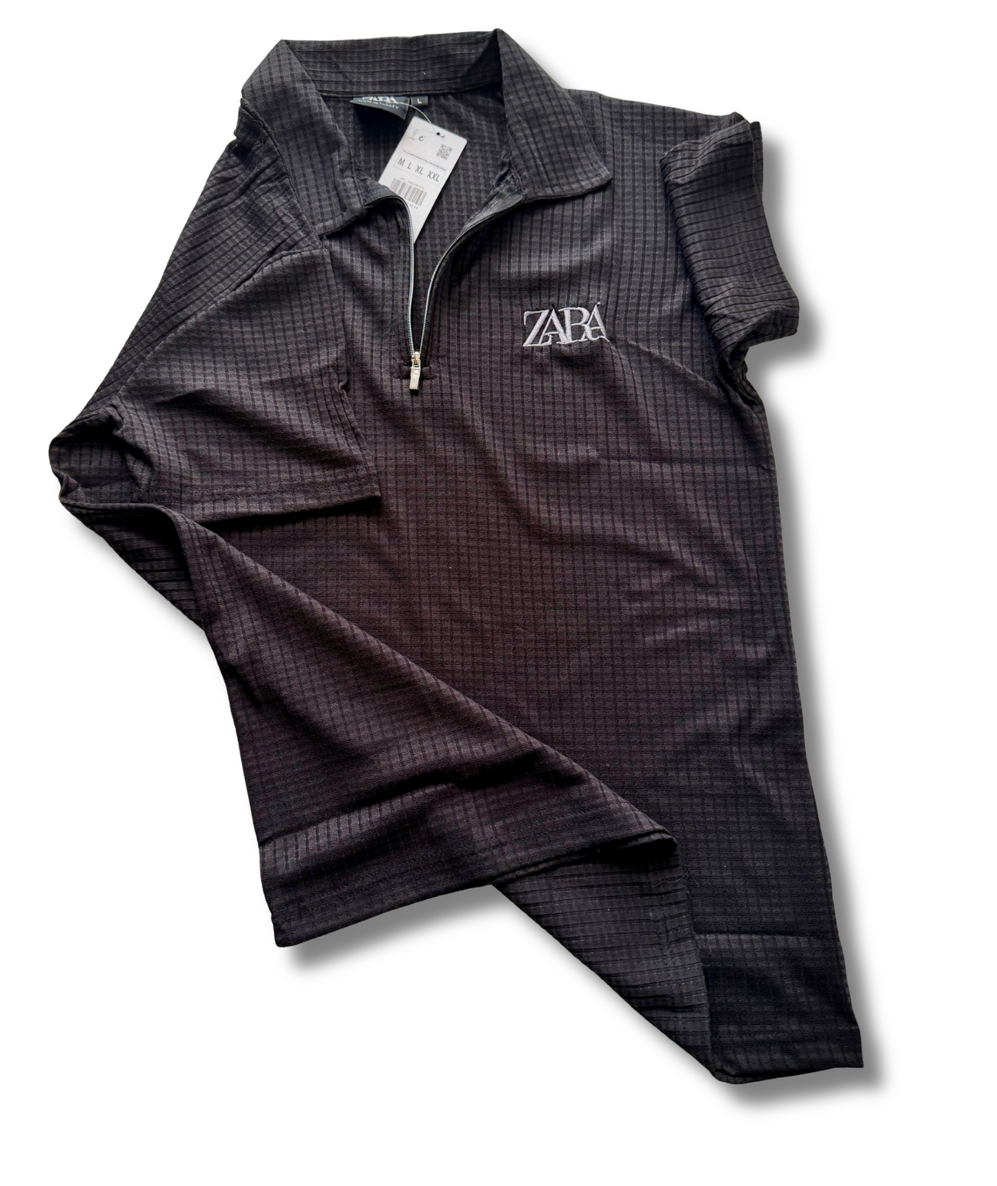 Men’s Elite x Urban Luxe Black Textured Polo