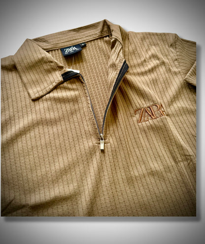 Men’s Elite x Urban Luxe Black Textured Polo
