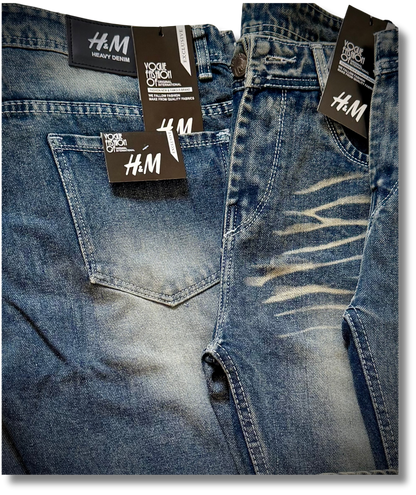 Signature Heavy Denim – Luxe Vintage Wash Premium Jeans