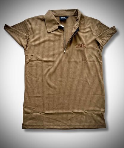 Men’s Elite x Urban Luxe Black Textured Polo