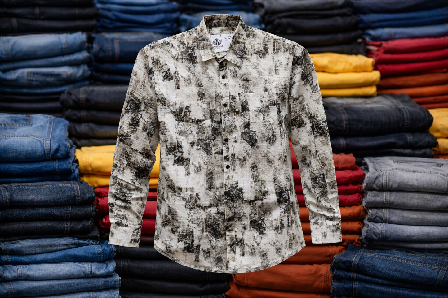 Urban Marble Abstract Full Sleeve Shirt