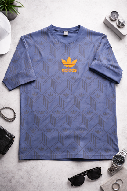 Slate Blue Signature Graphic Tee