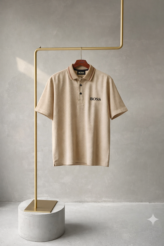 Sandstone Texture Luxury Polo T-shirt