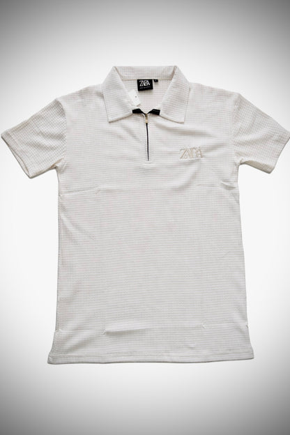 Men’s Elite x Urban Luxe Black Textured Polo