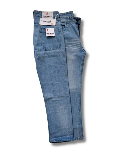 👖 Royal Ice Blue Premium Denim – Luxury Street Edition